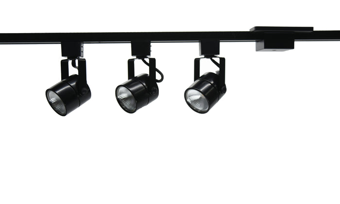 4-foot Black Track Lighting Kit