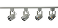 4-foot Brushed Aluminum Track Lighting Kit