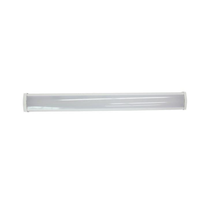 4-foot White Wrap Linear Light with 3-CCT Selectable White and Emergency Battery Backup