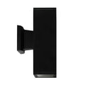 4-inch Black Outdoor Wall Light with 3000K Light and Clear Lens