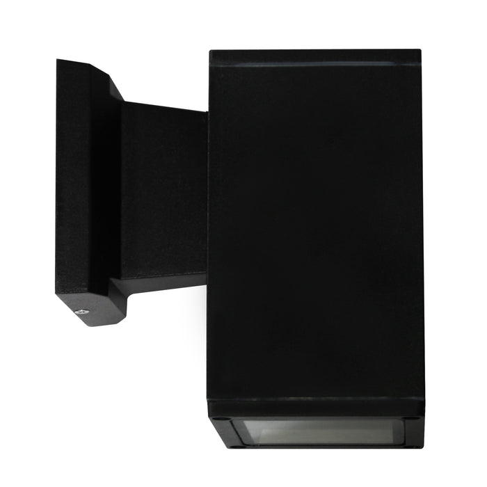 4-inch Black Outdoor Wall Light with 3000K Light