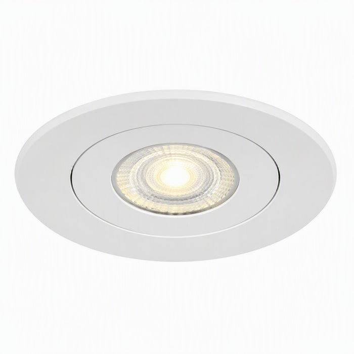 4-inch White Recessed Light with 3000K Light and Frosted Lens