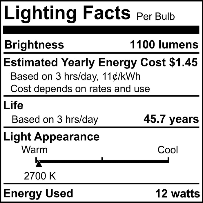 4-inch White Round - Smooth Trim 12W Dimmable LED Retrofit Recessed Downlight, 2700K, 1100 Lumens, 4-Pack