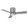 42 Inch Sabio AC Brushed Nickel Indoor Ceiling Fan 3-Blade Reversible