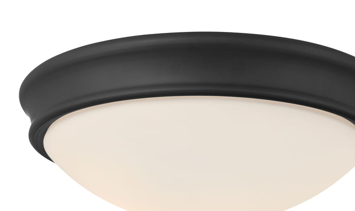 4.25'' Baumann Matte Black 2 Light Flush Mount