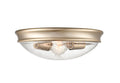4.25'' Belforge Modern Gold 2 Light Flush Mount