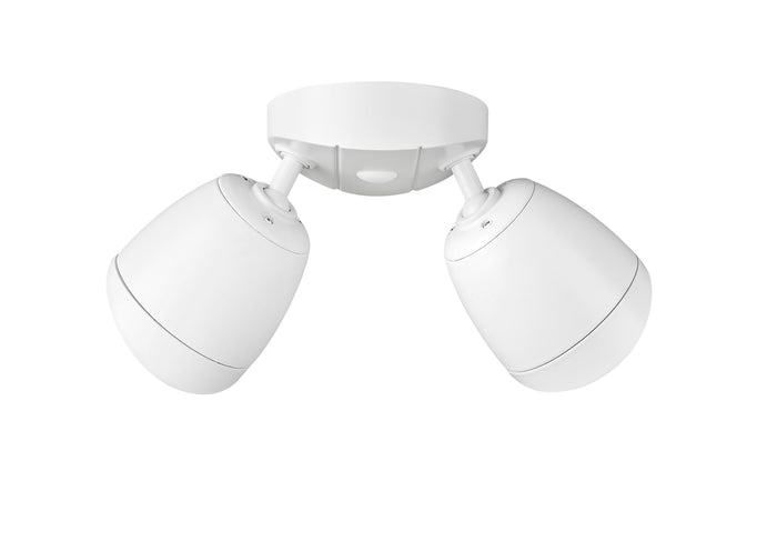 4.3''  Matte White 2 Light Flood Light