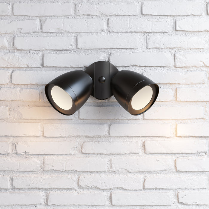 4.3''  Powder Coated Black 2 Light Flood Light