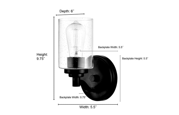 4.38'' Moven Chrome 1 Light Wall Sconce