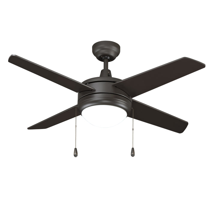 44 Inch Europa II AC Oil Rubbed Bronze Indoor Ceiling Fan 4-Blade 2 Lights Reversible