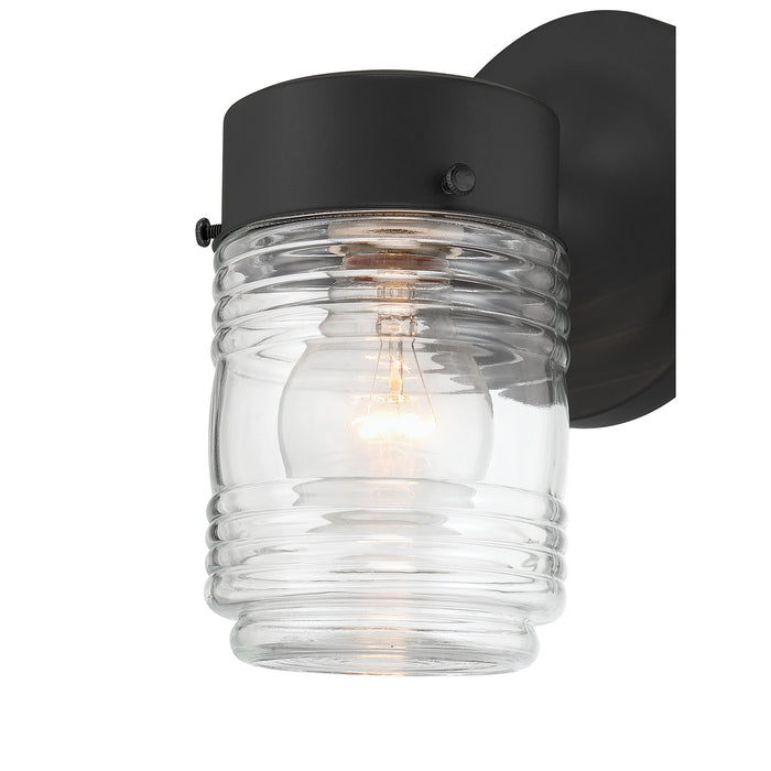 4.5'' Bravyn Powder Coated Black 1 Light Lantern