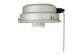 4.5-inch Brushed Pewter Outdoor Fan Light Kit Fitter