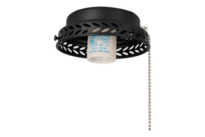 4.5-inch Matte Black Fan Light Kit Fitter