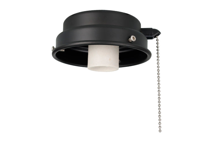 4.5-inch Matte Black Outdoor Fan Light Kit Fitter