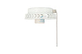 4.5-inch White Fan Light Kit Fitter