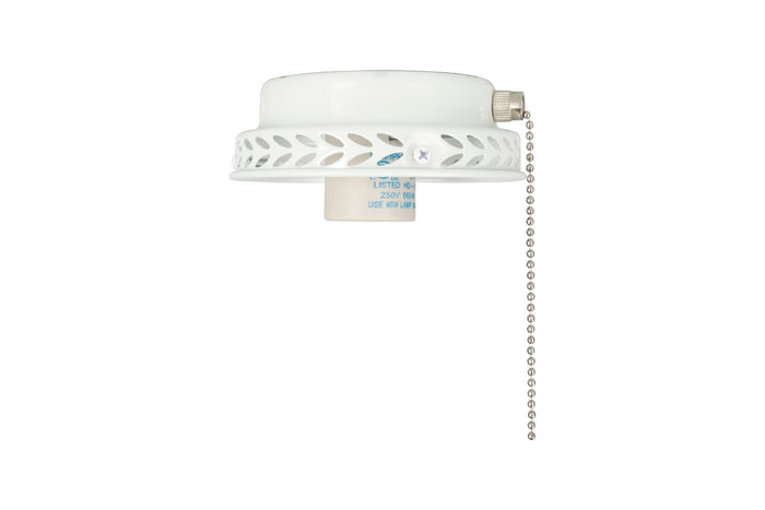 4.5-inch White Fan Light Kit Fitter