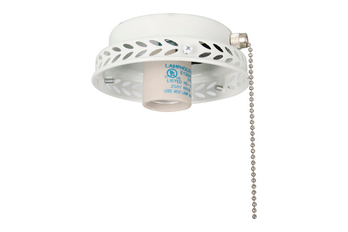 4.5-inch White Fan Light Kit Fitter