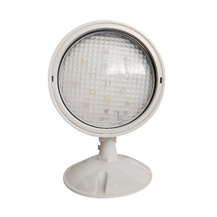 4.5-inch White Outdoor Single Head Emergency Light