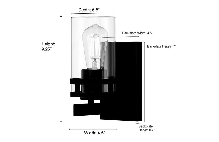 4.5'' Lunden Modern Gold 1 Light Wall Sconce