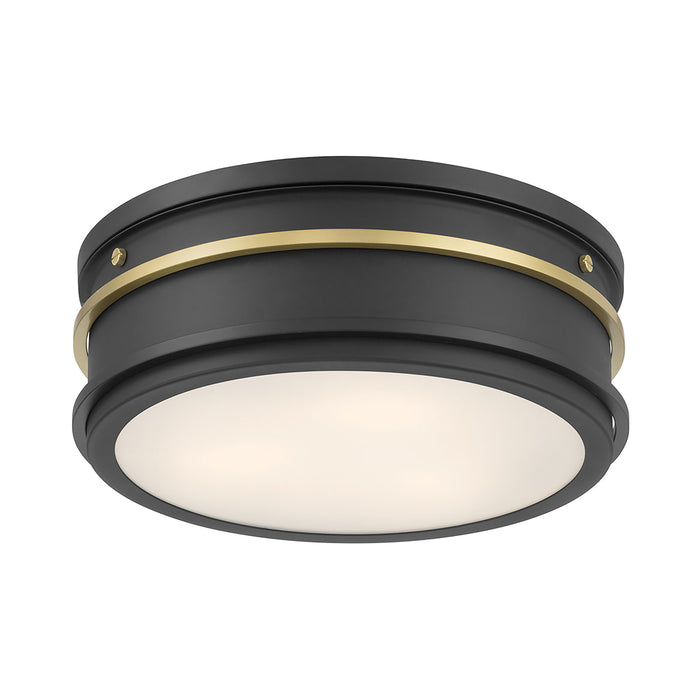4.5'' Stralara Matte Black 2 Light Flush Mount