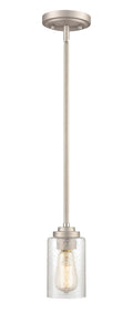 45.5'' Moven Satin Nickel 1 Light Mini Pendant