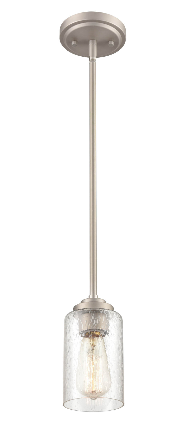 45.5'' Moven Satin Nickel 1 Light Mini Pendant
