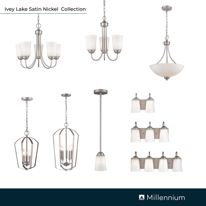 46'' Ivey Lake Satin Nickel 1 Light Pendant