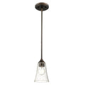 46.5'' Natalie Rubbed Bronze 1 Light Mini Pendant