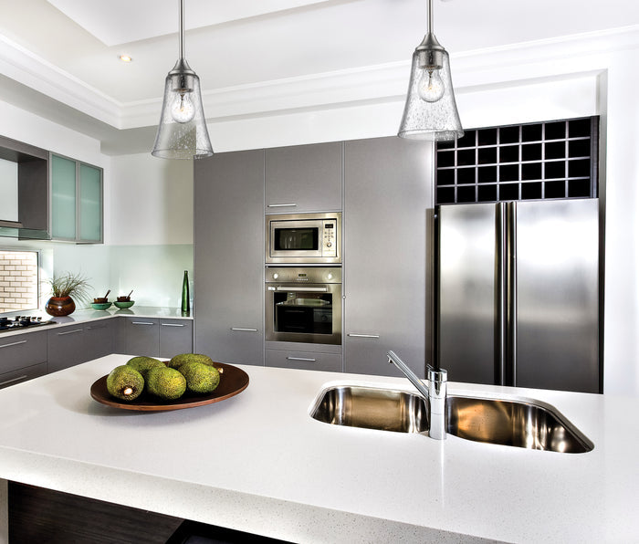 46.5'' Natalie Satin Nickel 1 Light Mini Pendant
