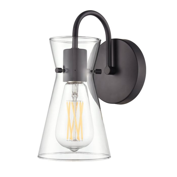 4.75'' Camellia Matte Black 1 Light Wall Sconce