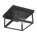 4.75'' Evanton Powder Coated Black 1 Light Flush Mount