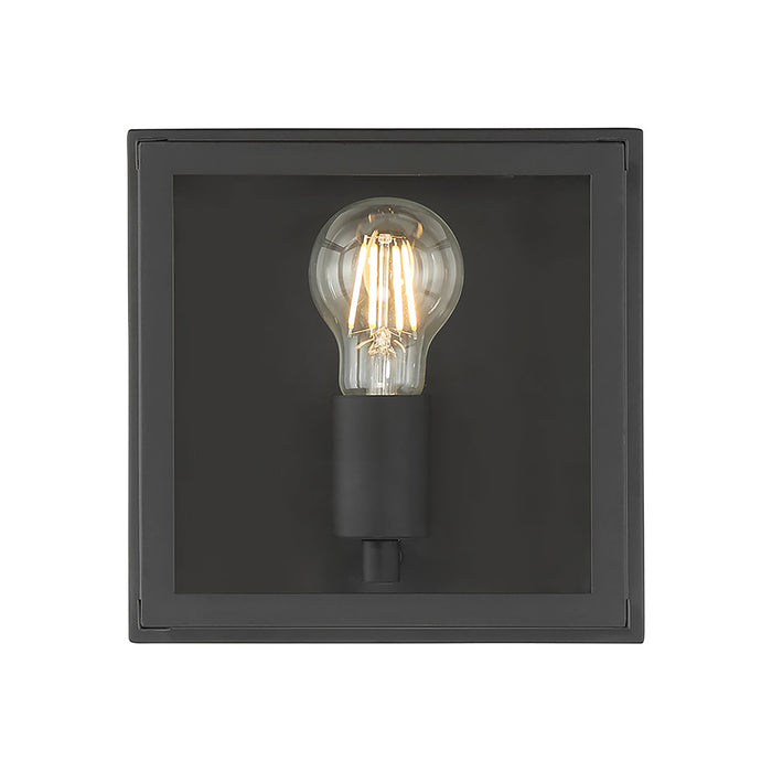 4.75'' Evanton Powder Coated Black 1 Light Flush Mount
