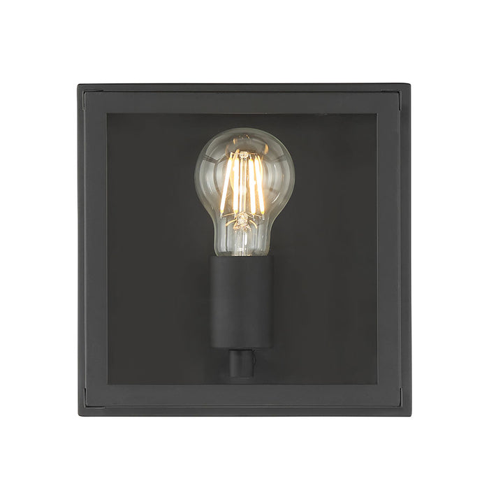 4.75'' Evanton Powder Coated Black 1 Light Flush Mount