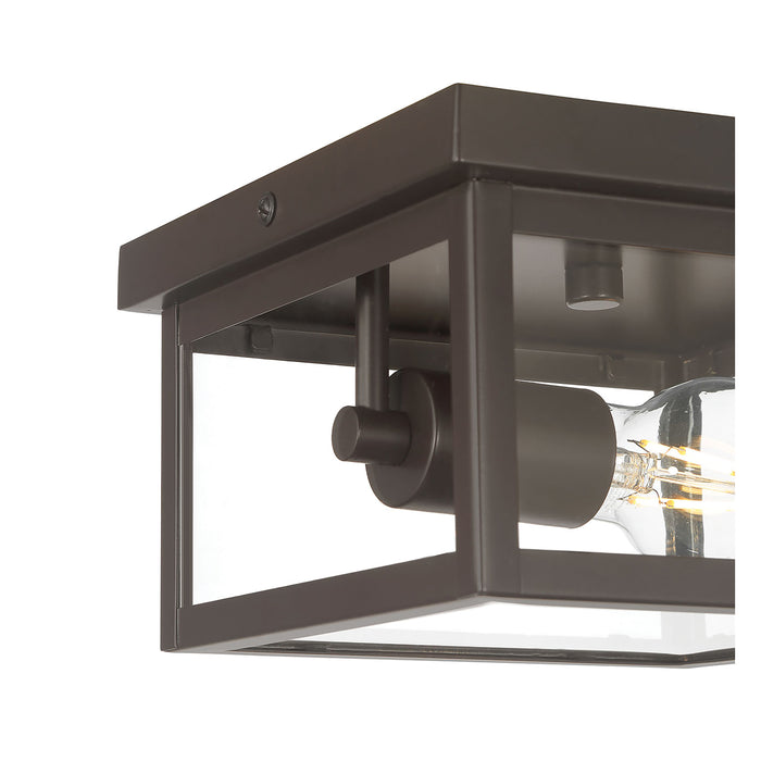 4.75'' Evanton Powder Coated Bronze 1 Light Flush Mount