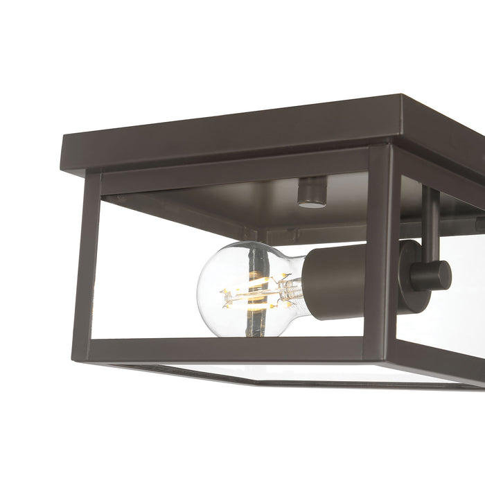 4.75'' Evanton Powder Coated Bronze 1 Light Flush Mount