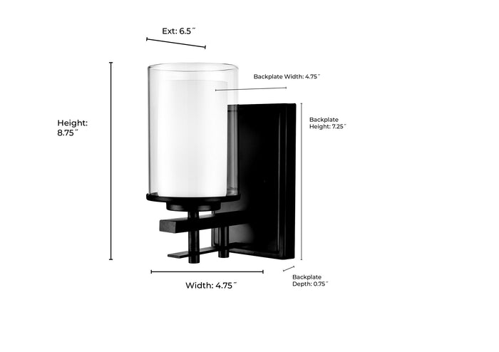 4.75'' Huderson Modern Gold 1 Light Wall Sconce