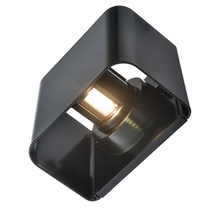 4.75-inch Powder Coated Black Outdoor Wall Sconce
