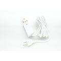 4.75-inch White Track End Feed