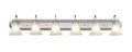 48'' Compana Satin Nickel 6 Light Bath Vanity