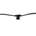 48-foot Black 15-Socket E26 String Light Cord, No Bulbs