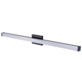 48-inch Matte Black Cylinder Bath Bar Vanity Light