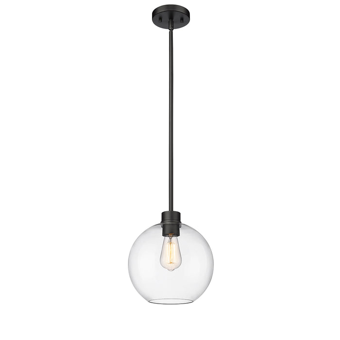 49.16'' Basin Powder Coated Black 1 Light Hanging Pendant