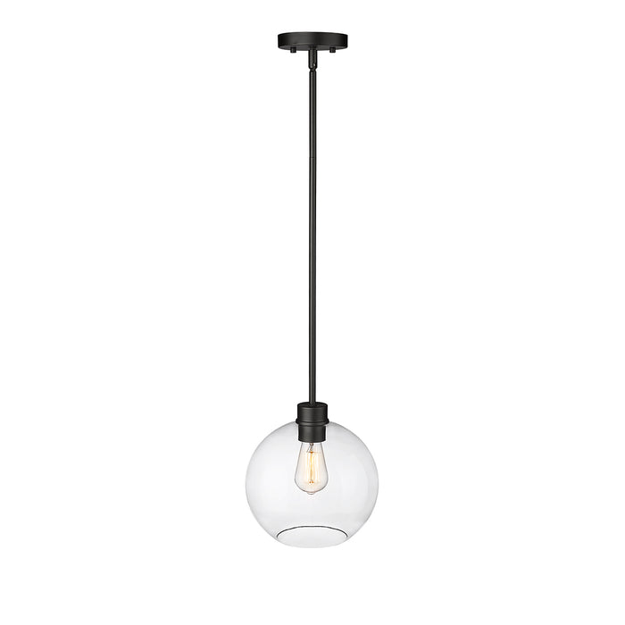 49.16'' Basin Powder Coated Black 1 Light Hanging Pendant