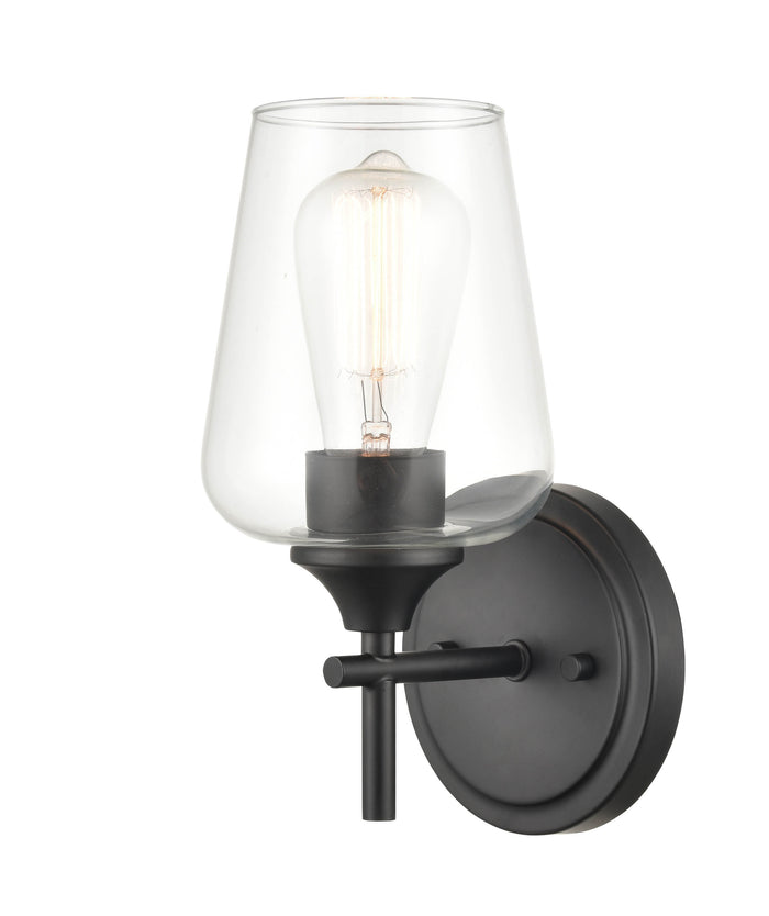 5'' Ashford Matte Black 1 Light Wall Sconce