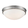 5'' Baumann Brushed Nickel 3 Light Flush Mount