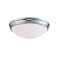 5'' Baumann Chrome 3 Light Flush Mount