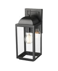 5'' Beaufort Powder Coated Black 1 Light Wall Sconce