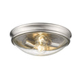 5'' Belforge Brushed Nickel 2 Light Flush Mount