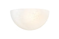 5-inch Luneer White 1-Light Wall Sconce with Faux Alabaster Glass
