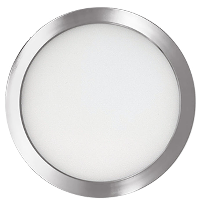 5-inch Nickel 10.3W Dimmable LED Flush Mount Ceiling Light, 3000K, 850 Lumens